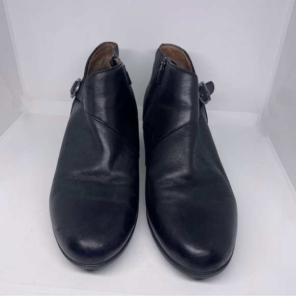 Dansko Leather Buckle Ankle Boots Darbie Black - Picture 2 of 7